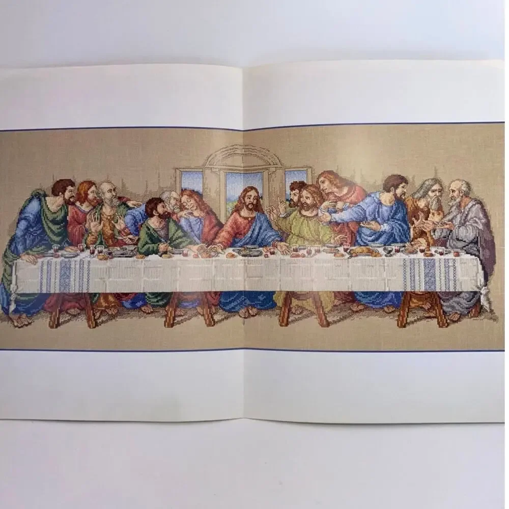 The Last Supper Cross Stitch Pattern Leisure Arts Leaflet 2768 Leonardo da Vinci